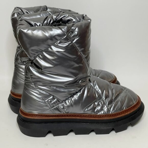 Tory Burch | Sleeping Bag Pull-on Boots Metallic Nylon - Picture 2 of 6